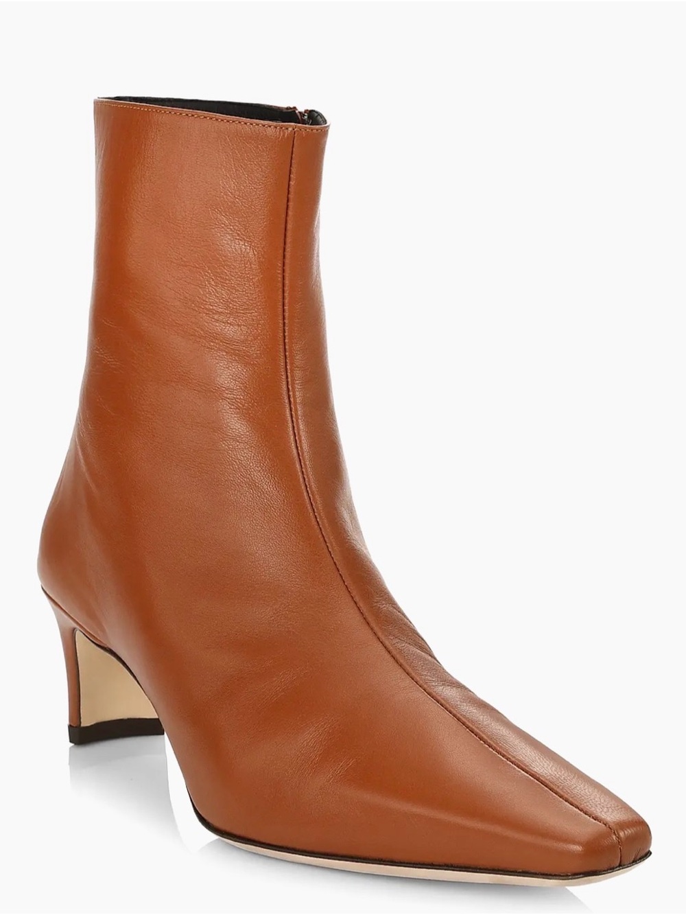 STAUD Wally Ankle Boot- Tan Leather